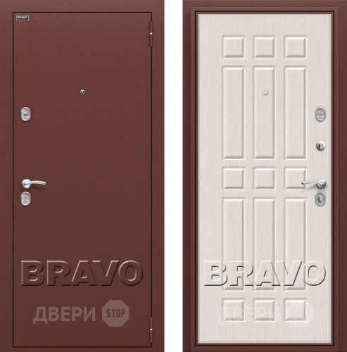 Входная металлическая Дверь Bravo Оптим Старт Белёный Дуб в Павловском Посаде