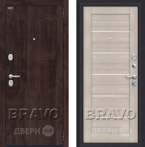 Входная металлическая Дверь Bravo Оптим Прайм Капучино в Павловском Посаде