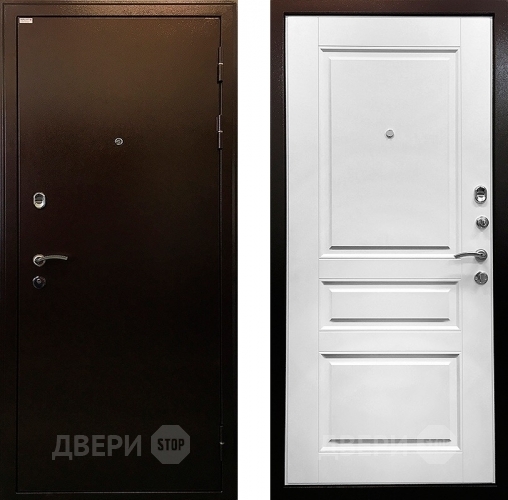 Входная металлическая Дверь Ратибор Статус 3К Белый Ясень в Павловском Посаде