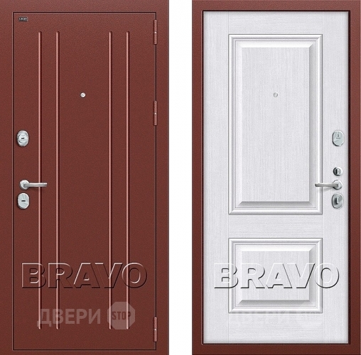 Входная металлическая Дверь Groff Т2-232 Milk Oak в Павловском Посаде