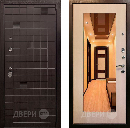 Входная металлическая Дверь Ратибор Силуэт зеркало 3К Экодуб в Павловском Посаде