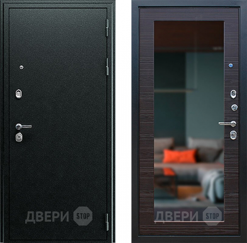 Дверь Йошкар Next-1 с зеркалом Венге поперечный в Павловском Посаде