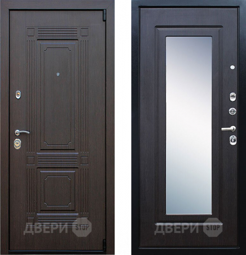 Входная металлическая Дверь Йошкар Викинг с зеркалом Венге в Павловском Посаде