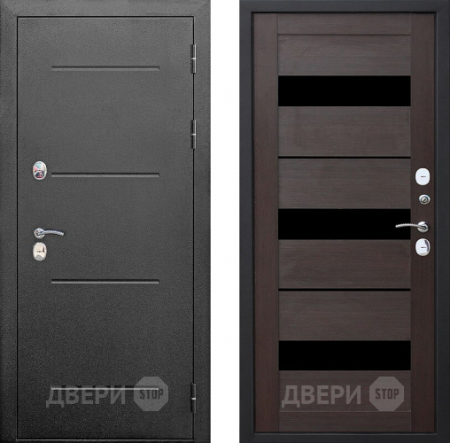 Входная металлическая Дверь Цитадель Isoterma Серебро/Тёмный кипарис  в Павловском Посаде