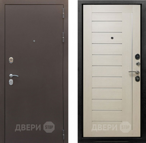 Входная металлическая Дверь Снедо Бордо 3К Эш вайт в Павловском Посаде