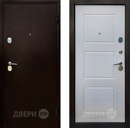 Входная металлическая Дверь СТОП Авангард 3К Беленый Дуб в Павловском Посаде