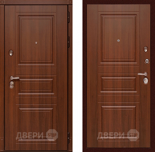 Входная металлическая Дверь Сударь МД-25 Орех бренди в Павловском Посаде