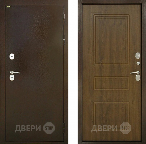 Входная металлическая Дверь Шелтер (SHELTER) Термо-2 Дуб темный в Павловском Посаде