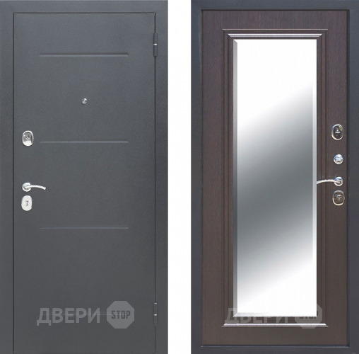 Входная металлическая Дверь Цитадель 7,5см Гарда Серебро Зеркало Фацет Венге в Павловском Посаде