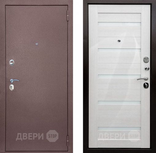 Входная металлическая Дверь Снедо Патриот царга Белая Лиственница в Павловском Посаде