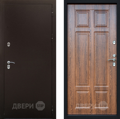 Входная металлическая Дверь Сибирь Термо Дуб филадельфия коньяк в Павловском Посаде