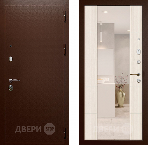 Входная металлическая Дверь с зеркалом Райтвер Президент  в Павловском Посаде