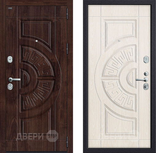 Дверь Groff P3-312 Темная вишня/ Беленый дуб в Павловском Посаде