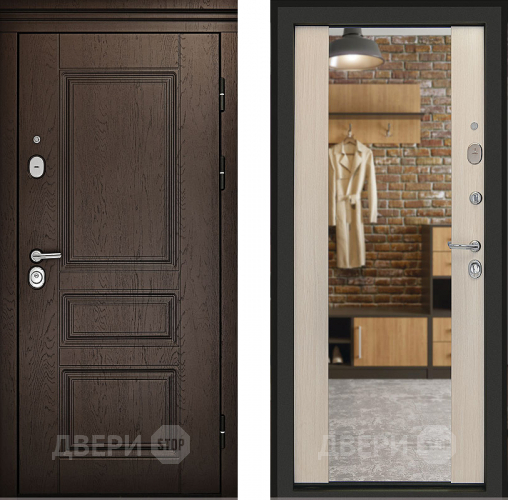 Входная металлическая Дверь (Дверной Континент) Сорренто Белый ясень в Павловском Посаде
