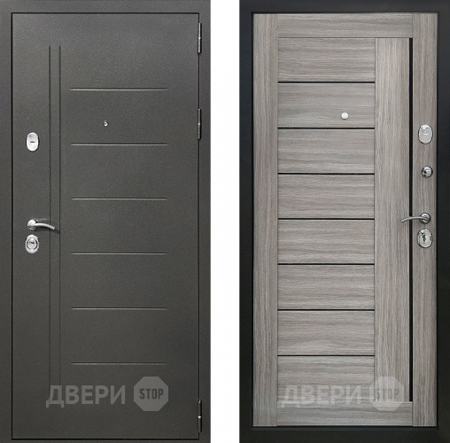 Входная металлическая Дверь Престиж Профи Дуб дымчатый в Павловском Посаде