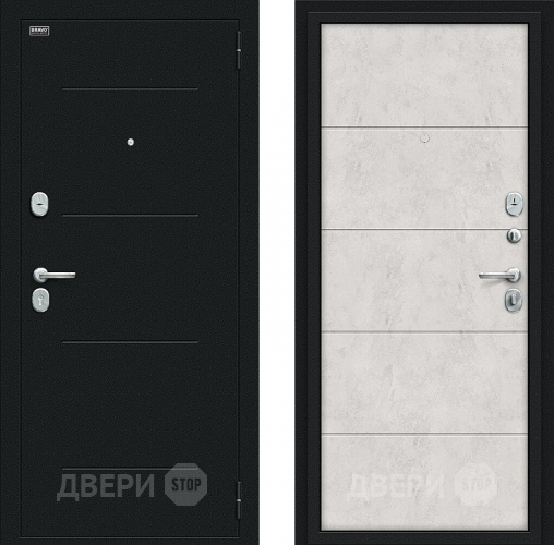 Дверь Bravo Граффити-1 Букле черное/Look Art в Павловском Посаде