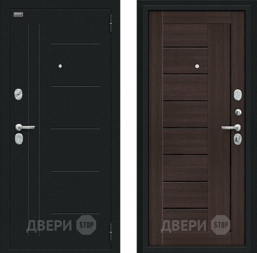 Дверь Bravo Проф Букле черное/Wenge Veralinga в Павловском Посаде