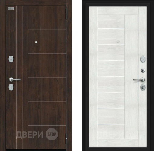 Входная металлическая Дверь Bravo Морден Kale Almon/Bianco Veralinga в Павловском Посаде