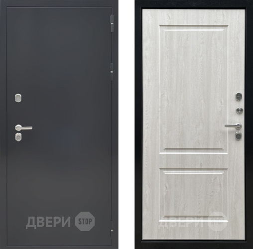Дверь Ратибор Термоблок 3К Черное серебро/Сосна белая в Павловском Посаде