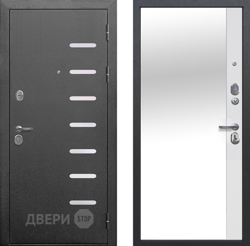 Входная металлическая Дверь Цитадель 9см Серебро Ривер Айс в Павловском Посаде