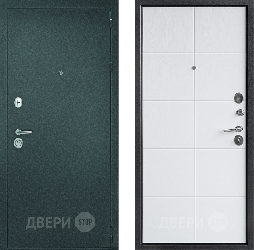 Входная металлическая Дверь Дверной Континент Рубикон - 2 Белое Дерево в Павловском Посаде