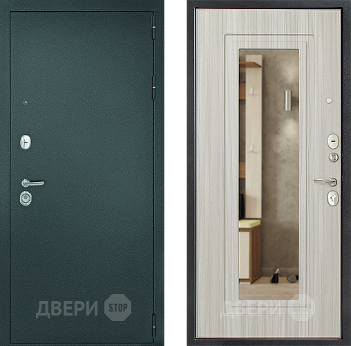 Дверь Дверной Континент Рубикон Серебро Зеркало Сандал в Павловском Посаде