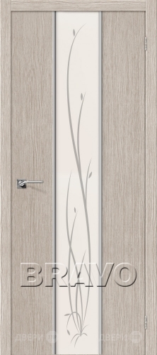 Межкомнатная дверь Глейс-2 Twig (3D Cappuccino) в Павловском Посаде