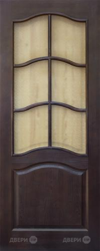 Межкомнатная дверь 7-ПО темный лак в Павловском Посаде