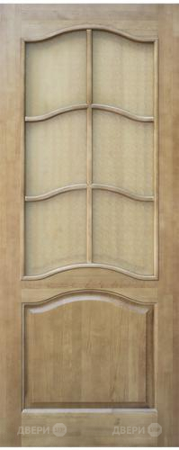 Межкомнатная дверь 7-ПО светлый лак в Павловском Посаде