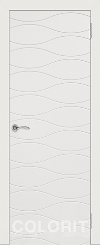 Межкомнатная дверь Граффити 3 ПГ белая эмаль в Павловском Посаде