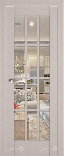 Межкомнатная дверь ProfilDoors 102X пекан белый (матовое) в Павловском Посаде