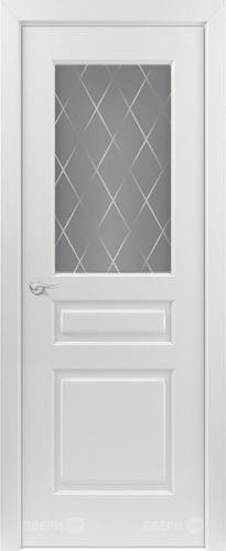 Межкомнатная дверь Ампир ПО RAL 9003 (ромб) в Павловском Посаде