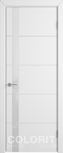 Межкомнатная дверь К4 ПО белая эмаль в Павловском Посаде