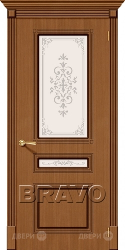 Межкомнатная дверь со стеклом Стиль (Орех) в Павловском Посаде
