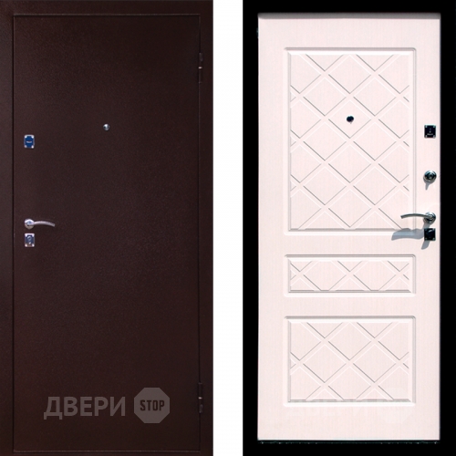 Входная металлическая Дверь СТОП ЭКО Беленый дуб в Павловском Посаде