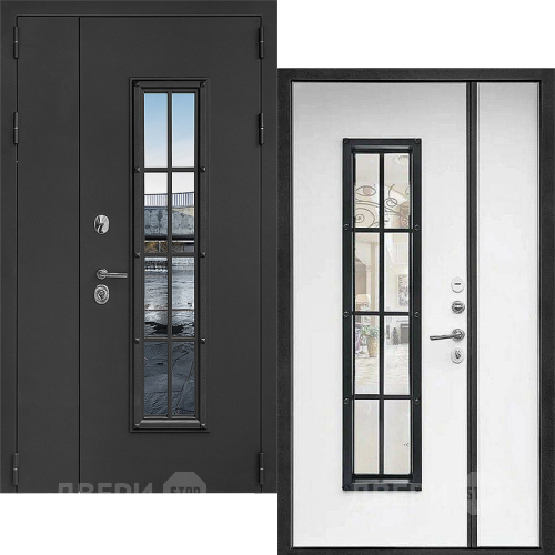 Входная металлическая Дверь Дверной Континент Тичино Двустворчатая Серая в Павловском Посаде