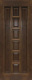 Межкомнатная дверь 11-ПГ темный лак в Павловском Посаде
