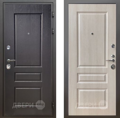 Входная металлическая Дверь Шелтер (SHELTER) Комфорт Дуб английский 3 Дуб филадельфия крем в Павловском Посаде