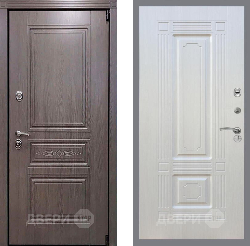 Входная металлическая Дверь Рекс (REX) Пренмиум-S FL-2 Лиственница беж в Павловском Посаде