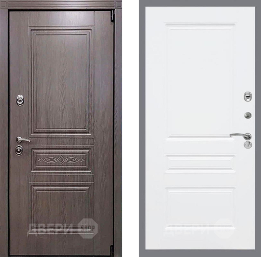 Входная металлическая Дверь Рекс (REX) Пренмиум-S FL-243 Силк Сноу в Павловском Посаде