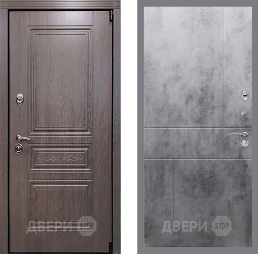Входная металлическая Дверь Рекс (REX) Пренмиум-S FL-290 Бетон темный в Павловском Посаде