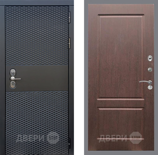 Входная металлическая Дверь Стоп БЛЭК CISA ФЛ-117 Орех премиум в Павловском Посаде