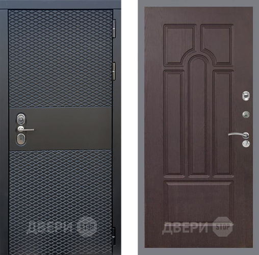 Входная металлическая Дверь Стоп БЛЭК CISA ФЛ-58 Венге в Павловском Посаде