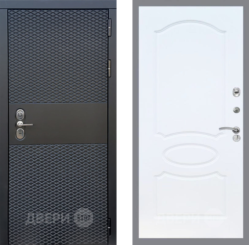 Входная металлическая Дверь Стоп БЛЭК CISA ФЛ-128 Белый ясень в Павловском Посаде