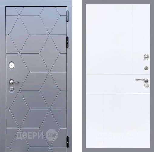 Входная металлическая Дверь Стоп КОСМО ФЛ-290 Силк Сноу в Павловском Посаде