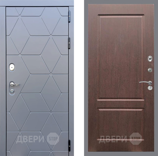 Входная металлическая Дверь Стоп КОСМО ФЛ-117 Орех премиум в Павловском Посаде