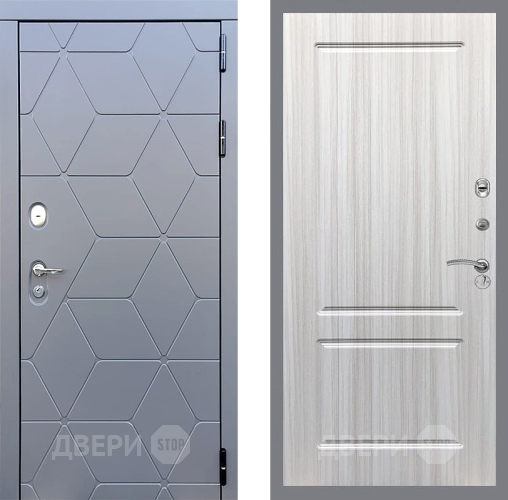 Входная металлическая Дверь Стоп КОСМО ФЛ-117 Сандал белый в Павловском Посаде