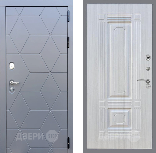 Входная металлическая Дверь Стоп КОСМО ФЛ-2 Сандал белый в Павловском Посаде
