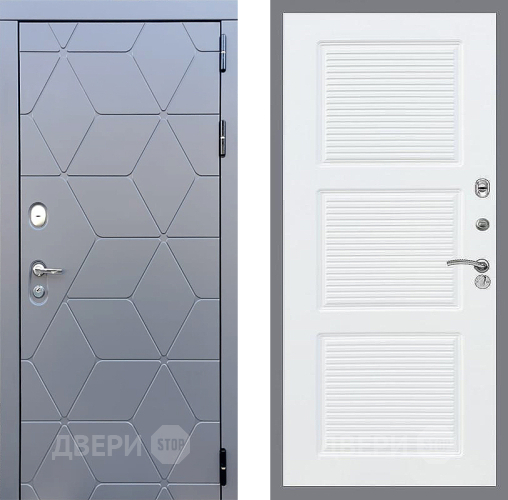 Входная металлическая Дверь Стоп КОСМО ФЛ-1 Силк Сноу в Павловском Посаде
