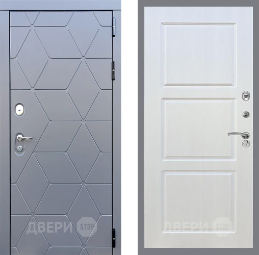 Входная металлическая Дверь Стоп КОСМО ФЛ-3 Лиственница беж в Павловском Посаде